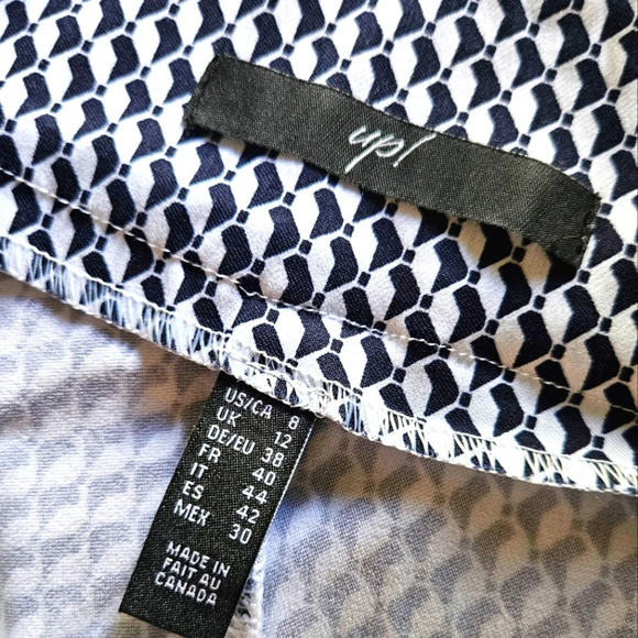 Up! Patterned Skinny Fit Stretch Slacks - Picture 5 of 6